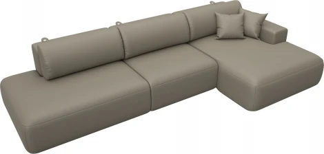 Диван угловой Лига-036 НПБ Модерн Лонг правый угол Лига Диванов (Экокожа) арт.127749