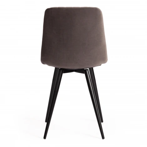 Стул Chilly X/Чилли Х (мод. 7096-1) (1шт.в упаковке) ткань/металл, 45x53х88 см, высота до сиденья 50 см, темно-серый barkhat 14/черный Tetchair 18296