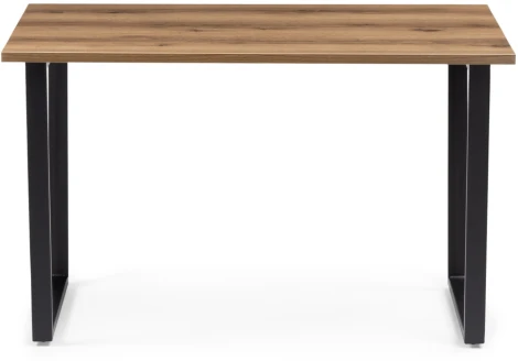 Стол Notta Лота Лофт 120 25 мм дуб делано темный / черный матовый 489637