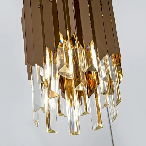 Подвесная люстра хрустальная Modelux MODELUX ML.20208.3 GD