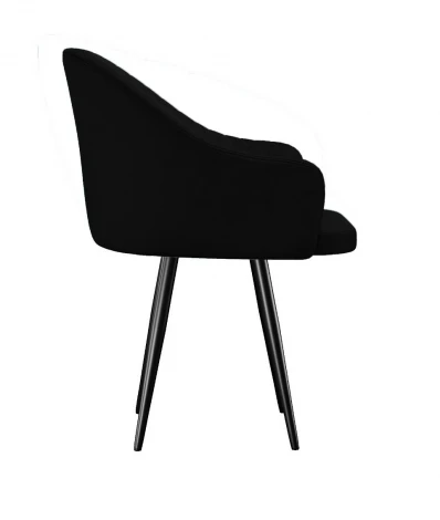 Стул DikLine 439 поворотный, K21 черный, ножки черные арт.00-00079558