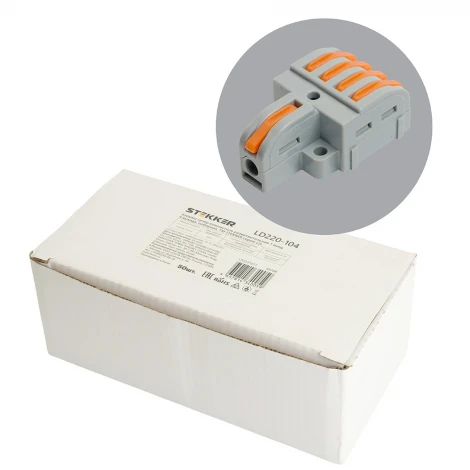 Клемма супер-компактная разветвительная Stekker 49788