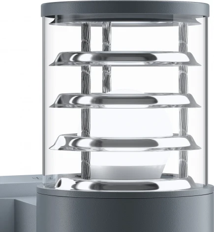 Настенный светильник уличный Maytoni Bronx O576WL-01GR (220V, круглые, IP54)