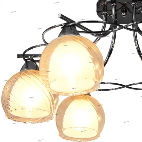 Потолочная люстра IDLamp Isabella 873/6PF-Darkchrome