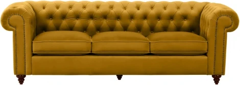 Диван Chester Classic ОГОГО (арт.665425), (Ткань/Желтый)
