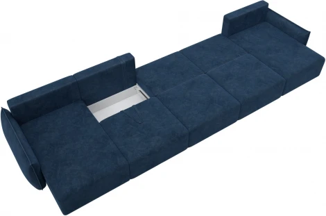 Диван п-образный Лига-051 НПБ МегаЛонг Лига Диванов (Велюр) арт.128746