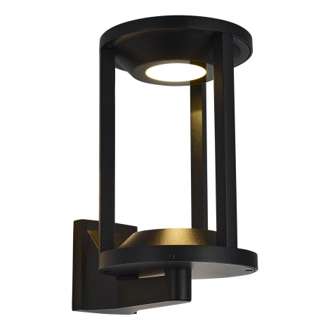 Настенный уличный светильник ST Luce Glorr SL9535.401.01 черный/черный LED 1*9W 3000K