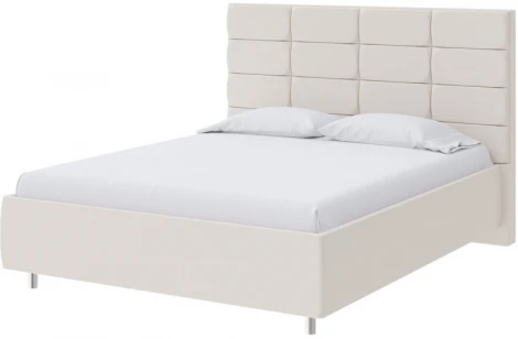 PROxSON Кровать Shapy без основания (Ткань: Рогожка Savana Milk (молочный)) 90x200