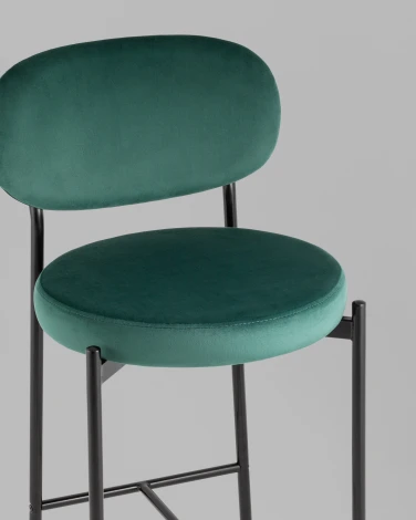 Стул полубарный Бриф VD велюр зеленый Stool Group УТ000042502