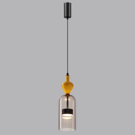 Подвесной светильник каскадный Odeon Light Palleta 5046/12LB черный/светл.коричневый/металл/стекло/керамика LED 12W 4000К 1400Лм (220V, на проводе)