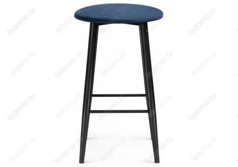 Полубарный стул Woodville Гангток темно-синий / черный матовый 469983