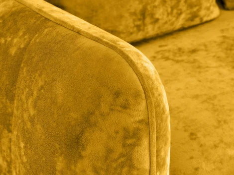 Диван Amsterdam трехместный ОГОГО (арт.786593), (Ткань,Велюр/Оранжевый)