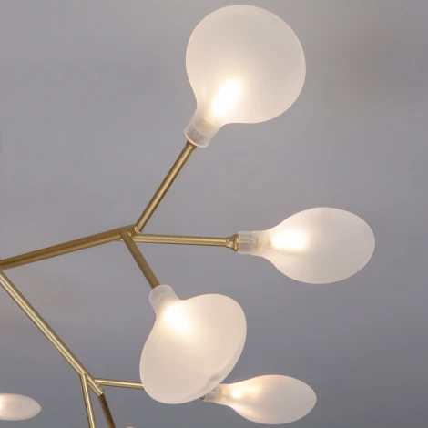 Потолочная люстра Wi-Fi Bogate's Foglia 343 Smart (220V, управление смартфоном, голосовое управление, умный дом - Minimir Home, Алиса, Маруся, Салют, лепестки)