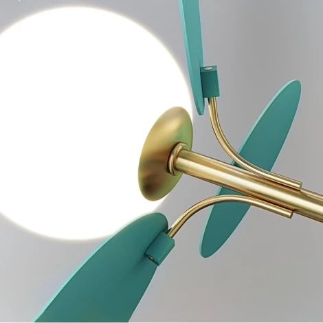 Люстра на штанге Matisse Blue D45 ImperiumLoft Matisse-Blue01 (191899-26) (220V, шар)