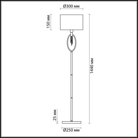 Торшер Lumion Neoclassi 4516/1F (220V, выключатель)
