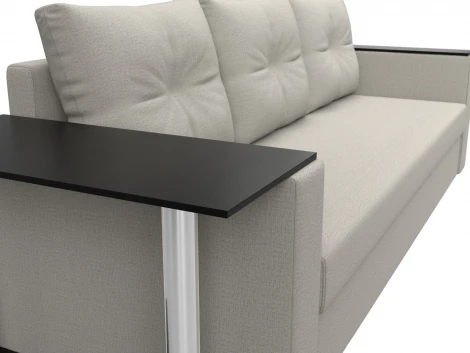 Диван прямой Атланта Лайт со столом слева Лига Диванов (Рогожка) арт.126159L