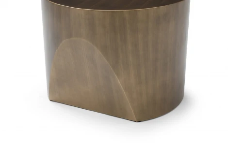 Стол журнальный CT6105-2I (D60) матовая бронза/металл ESF 5873