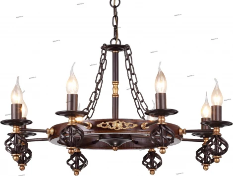 Подвесная люстра Arte Lamp Cartwheel A4550LM-8CK