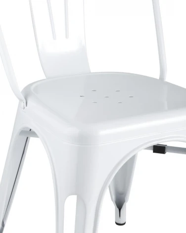 Стул Tolix  обеденный белый глянец