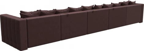 Диван П-образный Лига-052 НПБ МегаЛонг Лига Диванов (Замша) арт.128880