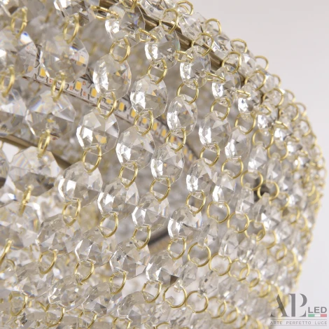 Подвесная люстра светодиодная APL LED Rimini S502.0.60.A.4000.Gold