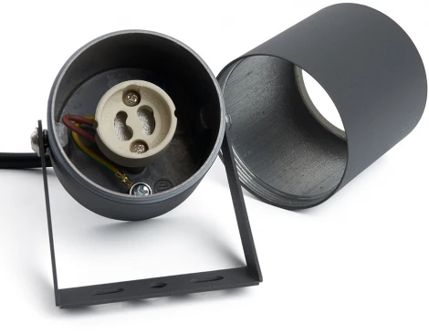 Прожектор уличный Feron Бостон 48320 DH1703,GU10, серый (220V, круглые, IP54)