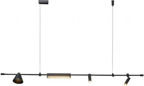 Подвесной светильник Kink Light Ристо 07616-150L,19 черный Led 20W (220V, на тросе)