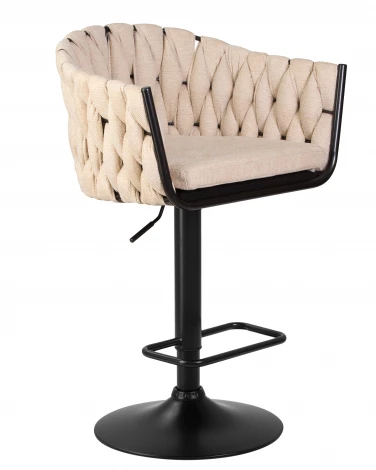 Стул барный LEON (бежевая ткань (LAR 275-1))