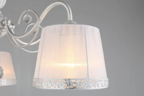 Потолочная люстра на штанге Campovaglio OML-54117-05 (220V, хрусталь, подвески)