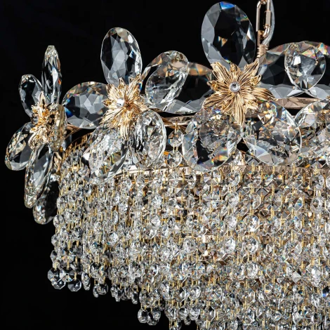 Подвесная люстра хрустальная Modelux ML.9521.500 GD