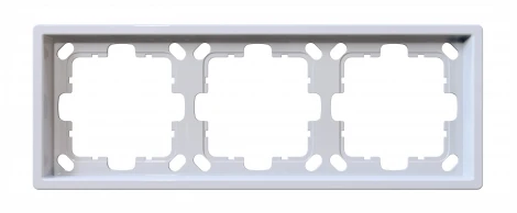 Рамка на 3 поста (белый глянцевый) Jasmart FD FD1003W