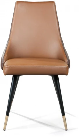 Стул Lucas, экокожа коричневый, золотистый декор на ножках Top Concept LUCAS 2000000000299