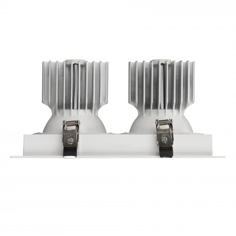 Встраиваемый светильник светодиодный MS-VORTEX-BUILT-S250x140-2x30W Warm3000 (WH-WH, 17 deg, 230V) (Arlight, IP20 Металл) 057767