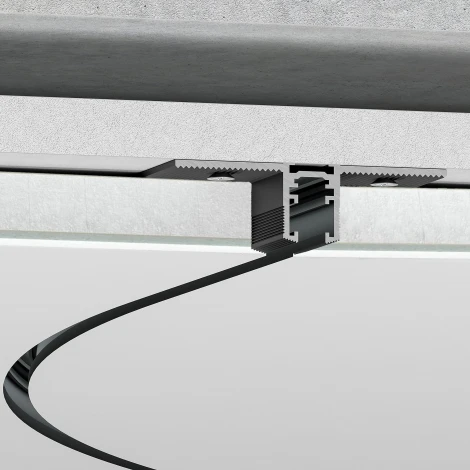 Шинопровод магнитный под ГКЛ 12,5мм Elektrostandard Mini Magnetic 85219/00 (черный) (24V)