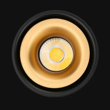 Потолочный светильник круглый Agenda Black+Gold 10W ImperiumLoft Agenda01 (191830-26) (LED, 220V)