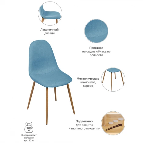 Стул Comfort бирюзовый