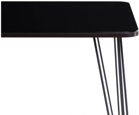 Стол стеклянный Хумфри черный 514795 Woodville