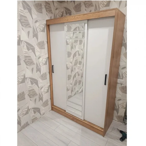 Шкаф БТС-купе Тео ШКК-02, крафт/белый