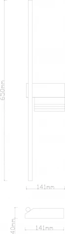 Настенный светильник Arte Lamp A2018AP-18BK (LED, 220V)