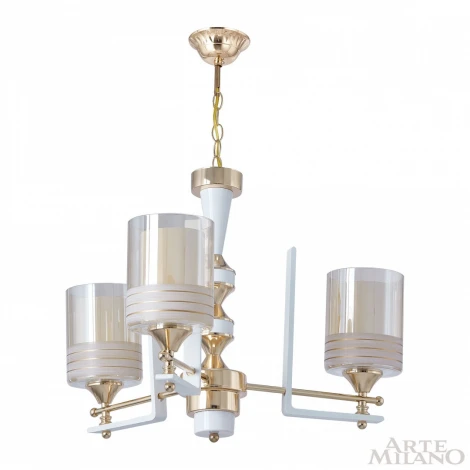 Подвесная люстра Arte Milano Florentia-6087 306087/3 Wh/Gd (220V, на цепи)