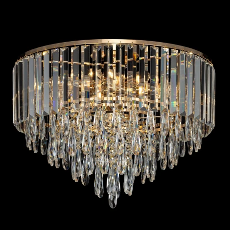 Потолочная люстра каскадная хрустальная Citilux Leonna CL320182