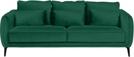 Диван Amsterdam трехместный ОГОГО (арт.664755), (Ткань/Изумрудный)