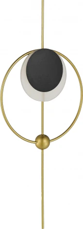 Настенный светильник ST Luce Dali SL6507.341.01 Шампань, Черный/Белый LED 1*6W 4000K (220V)