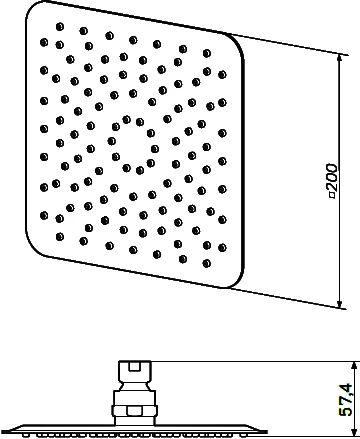 Верхний душ Am.Pm F05S0001 20 см