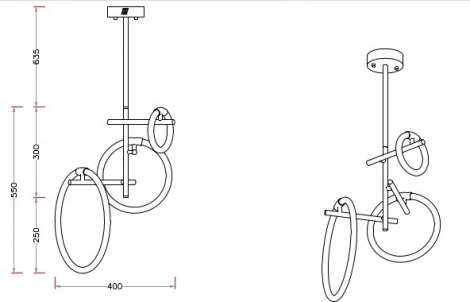 Потолочная люстра на штанге Zortes Jessy ZRS.01043.03 (LED, 220V)