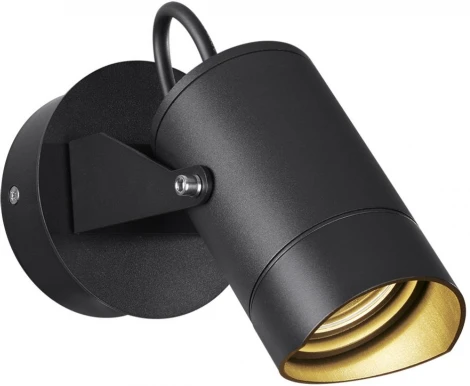 Уличный настенный светильник Odeon Light Stima 6647/10WL3 черный/металл IP54 LED 10W 3000K 220V