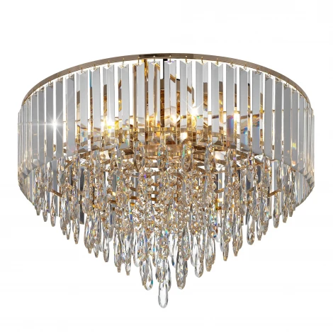 Потолочная люстра каскадная хрустальная Citilux Leonna CL320192