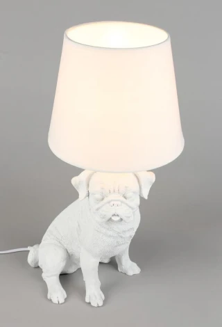 Интерьерная настольная лампа Omnilux Banari OML-16314-01 (220V, выключатель, собака)