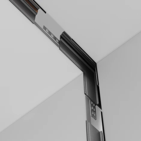 Коннектор угловой внутренний Exility встраиваемый черный (магнитный) Maytoni Technical TRA034CL-42B
