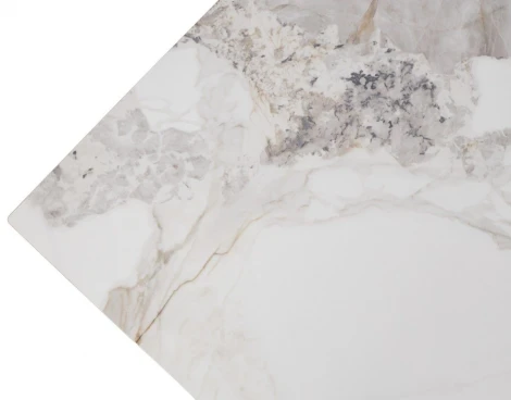 Стол АРИЯ 160 PANDORA LIGHT, керамика / Черный каркас M-City 64723